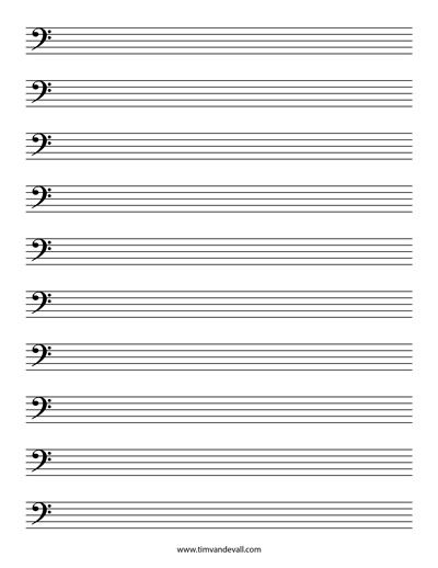 Bass clef notes pdf